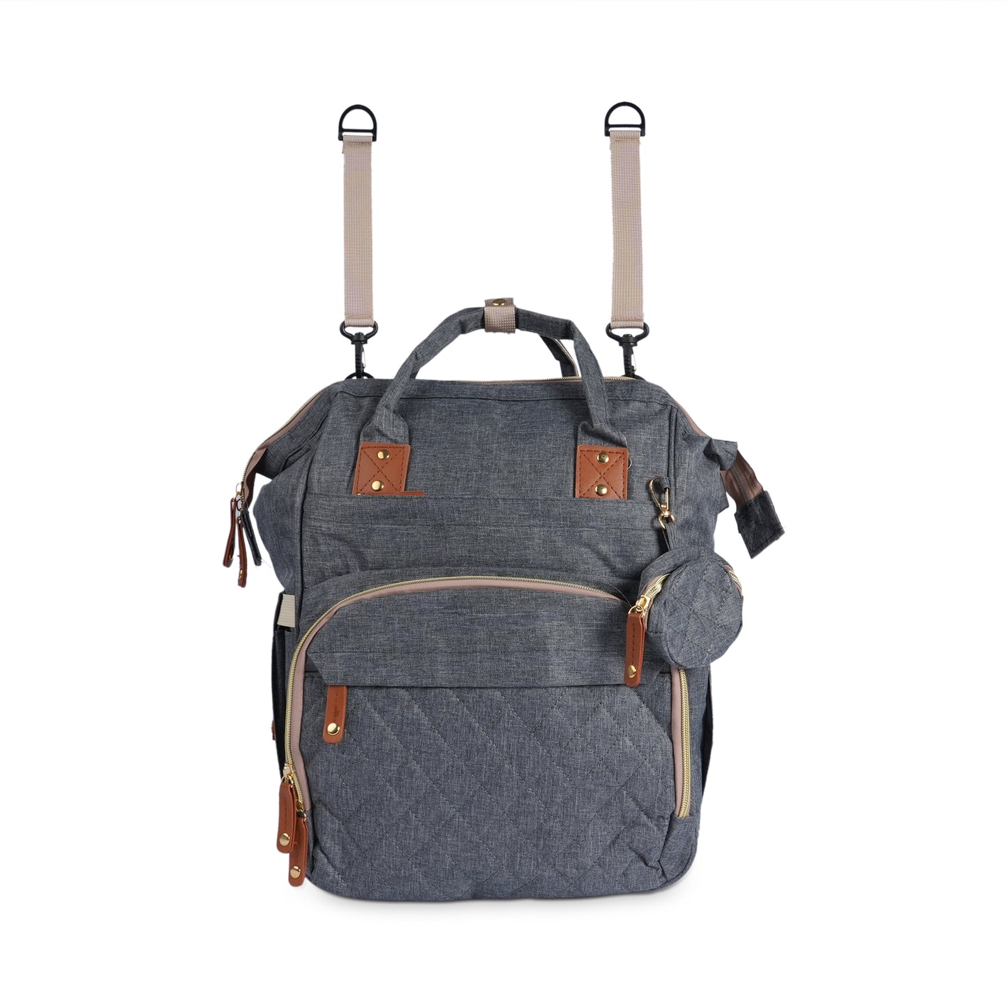 Nougat Smart Diaper Bag (GREY)