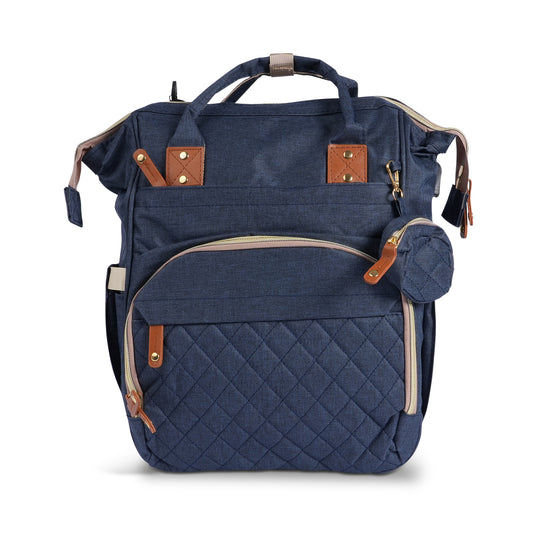 Nougat Smart Diaper Bag (NAVY)