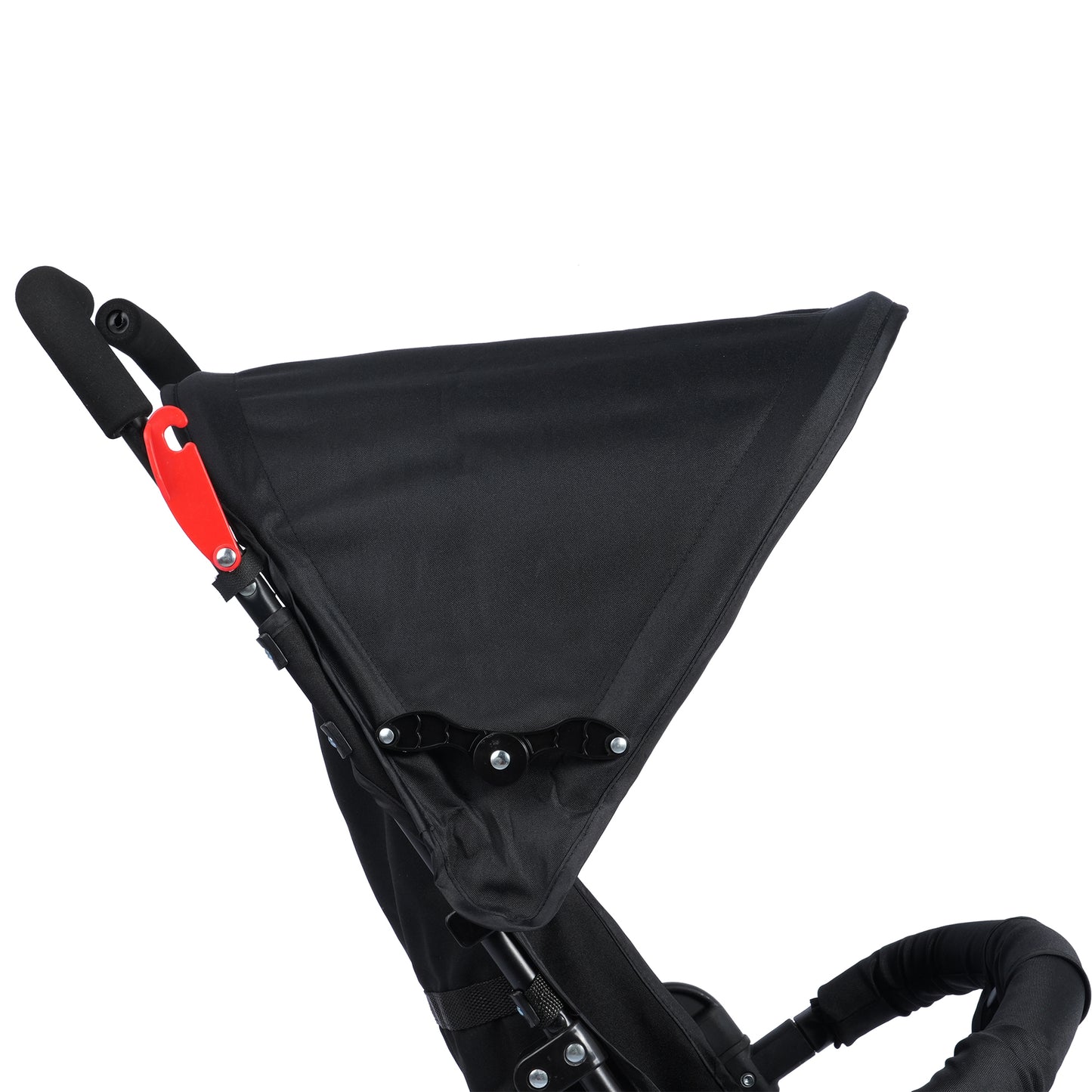 Oswald Eco Stroller (BLACK) - Travel Friendly, Easy To Fold, Wheel Lock, Storage Pouch, Canopy