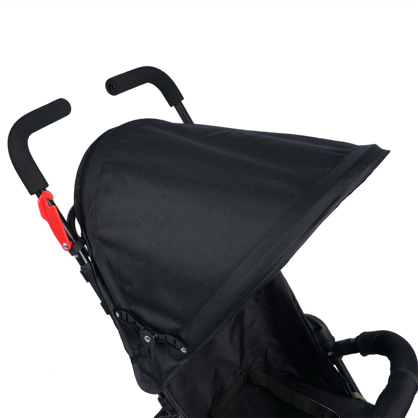 Oswald Eco Stroller (BLACK) - Travel Friendly, Easy To Fold, Wheel Lock, Storage Pouch, Canopy