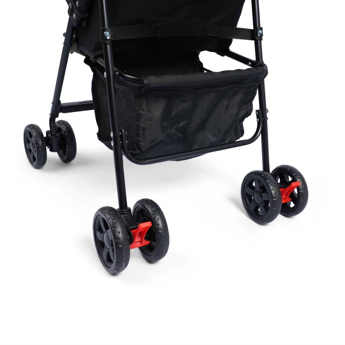 Oswald Eco Stroller (BLACK) - Travel Friendly, Easy To Fold, Wheel Lock, Storage Pouch, Canopy