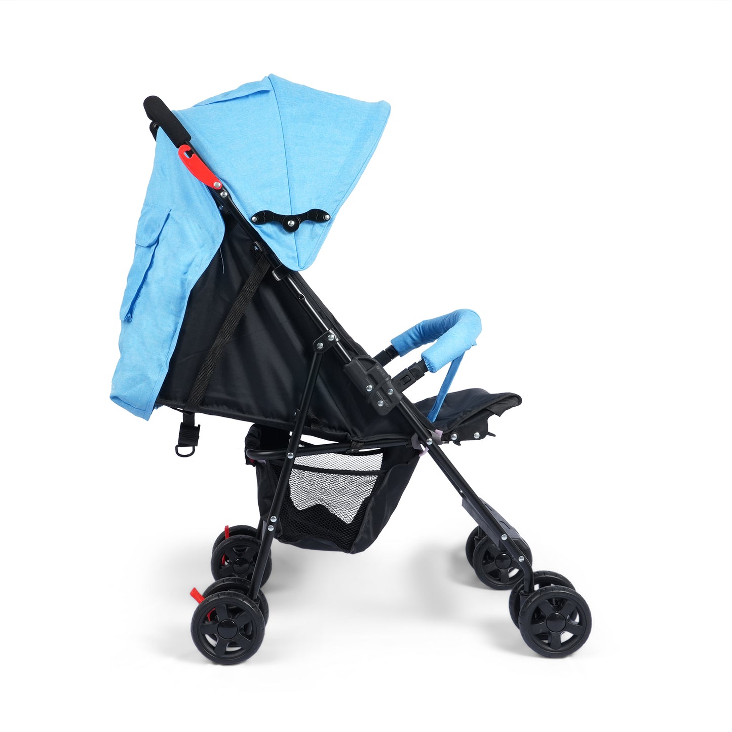 Aria Lite Stroller (BLUE) - Travel Friendly, Easy To Fold, Wheel Lock, Storage Pouch, Canopy