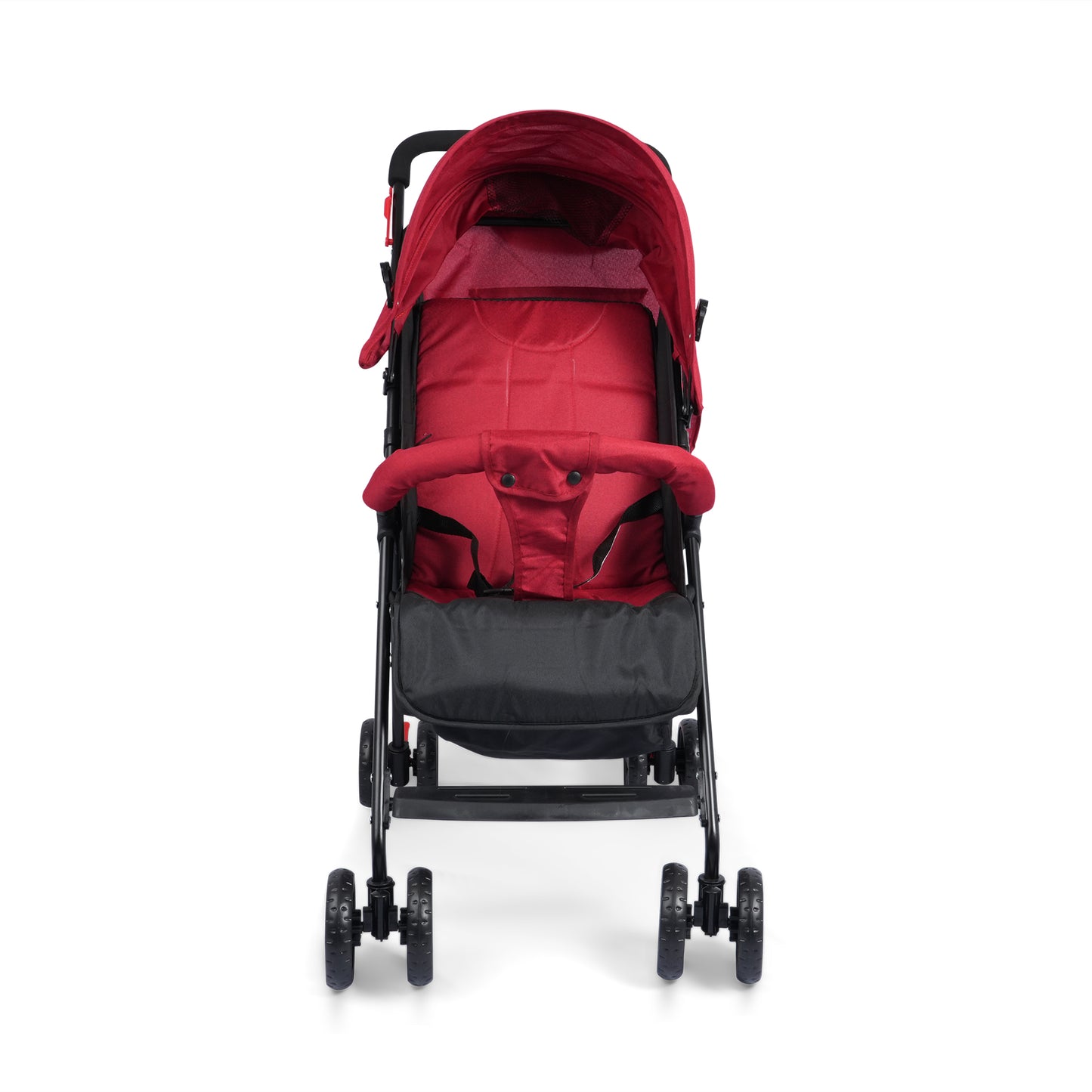 Aria Lite Stroller (RED) - Travel Friendly, Easy To Fold, Wheel Lock, Storage Pouch, Canopy