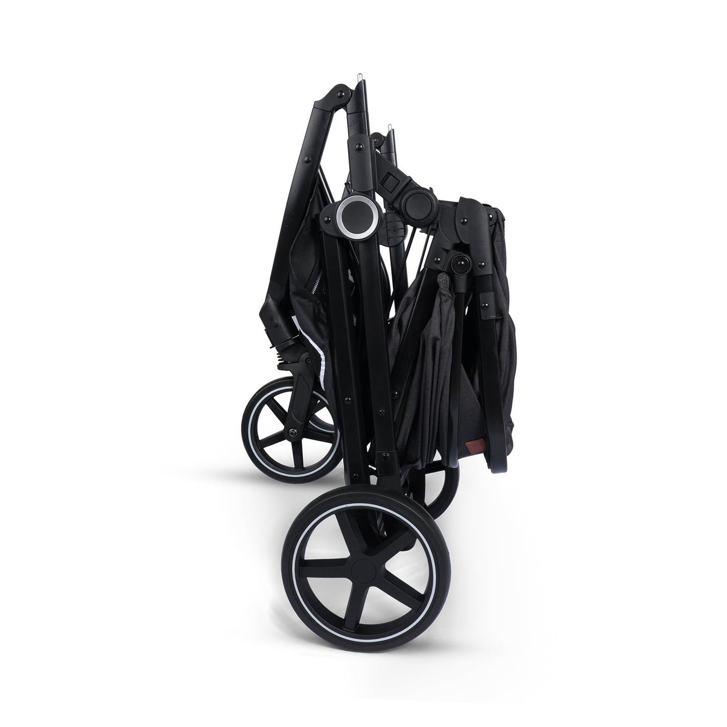 Valor 4 in 1 Pram Stroller with Car Seat (BLACK) - Travel Friendly, Reversible, Easy To Fold, Wheel Lock, Storage Pouch, Canopy, Car Seat